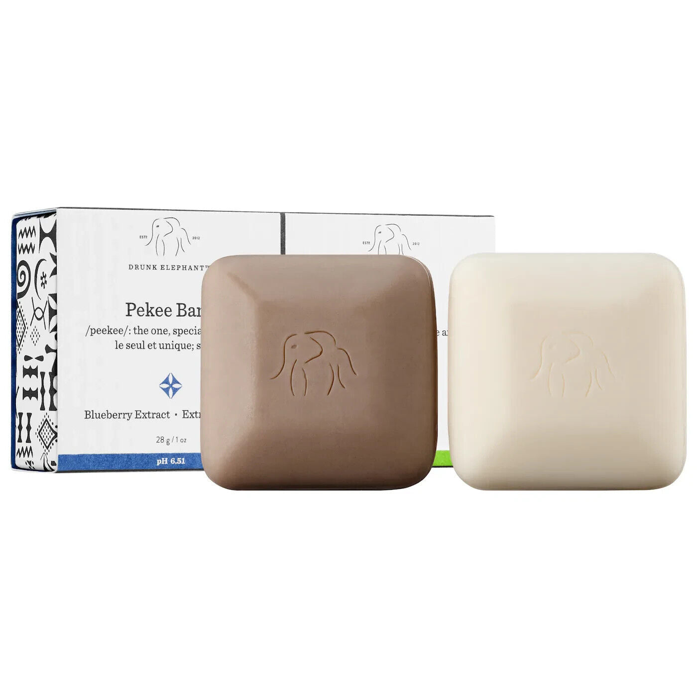 Drunk Elephant Baby Pekee Bar Juju Bar Travel Duo Cleans Exfoliate 2pcs NEW