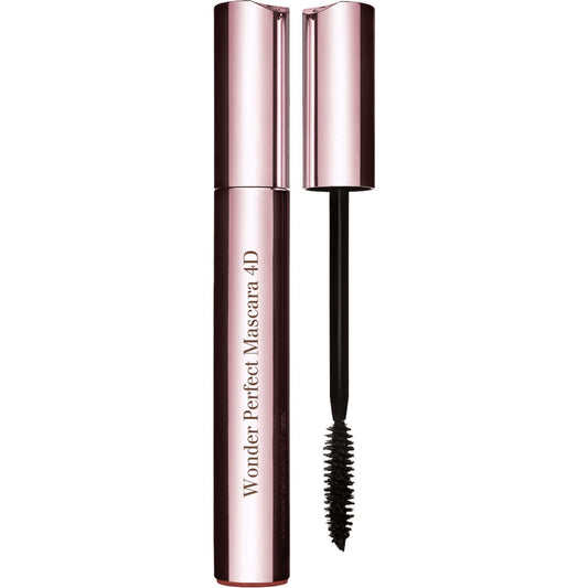 Clarins Wonder Perfect Mascara 4D 01 Black Color Flawless Eyes Curve Length NEW