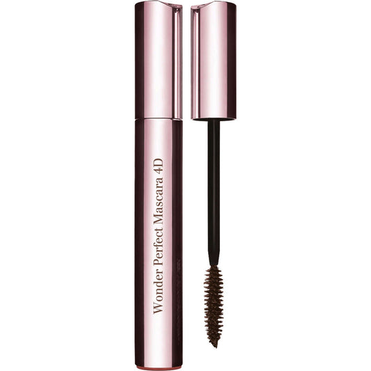 Clarins Wonder Perfect Mascara 4D 02 Brown Color Flawless Eyes Curve Length NEW