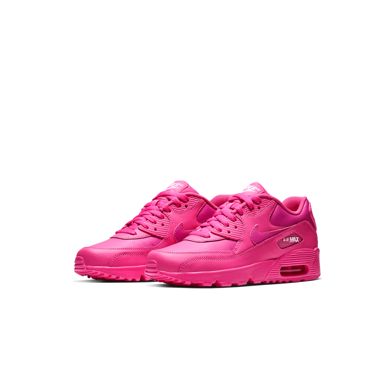 Girls Nike Air Max 90 Leather Laser Fuchsia