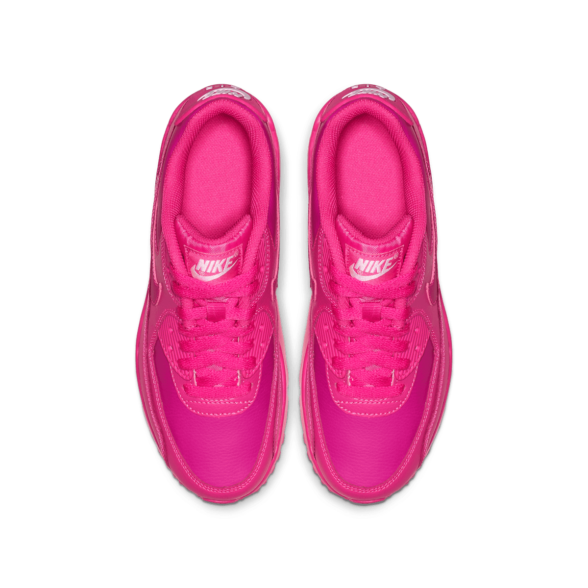 Girls Nike Air Max 90 Leather Laser Fuchsia