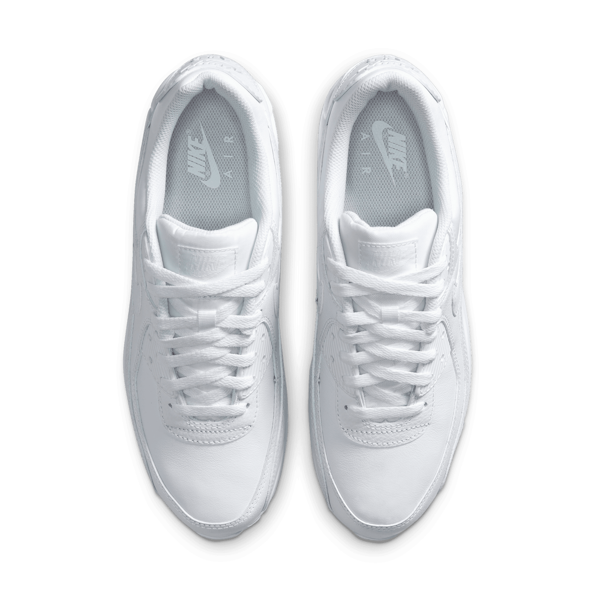 Mens Air Max 90 LTR Leather Triple White