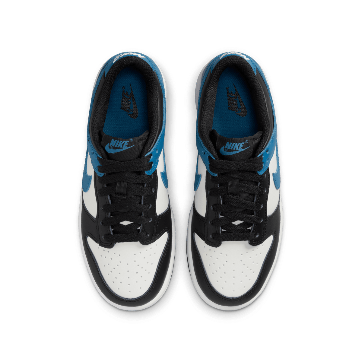 Big Kids Nike Dunk Low Industrial Blue Black White