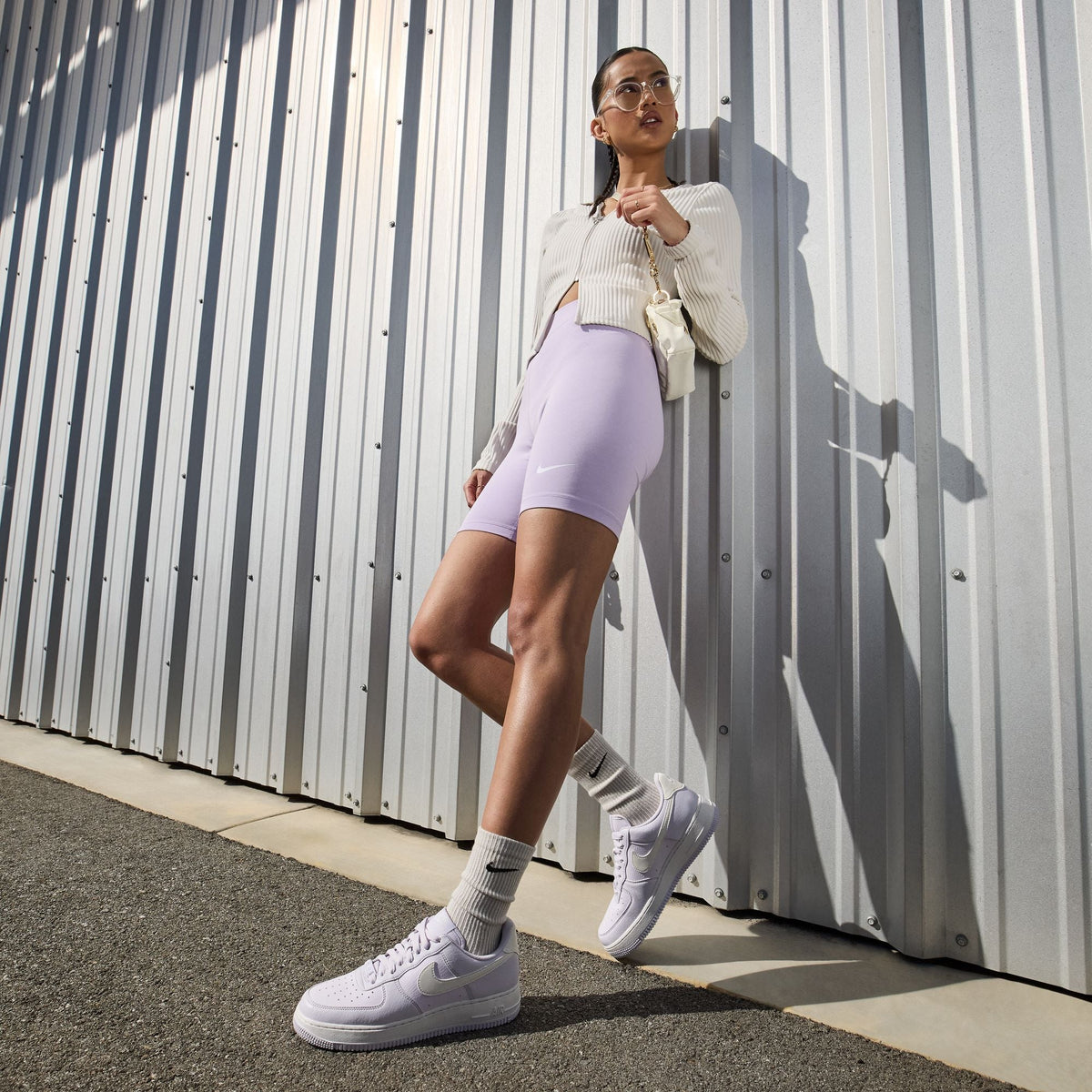 Womens Nike Air Force 1 07 Next Nature Barely Grape
