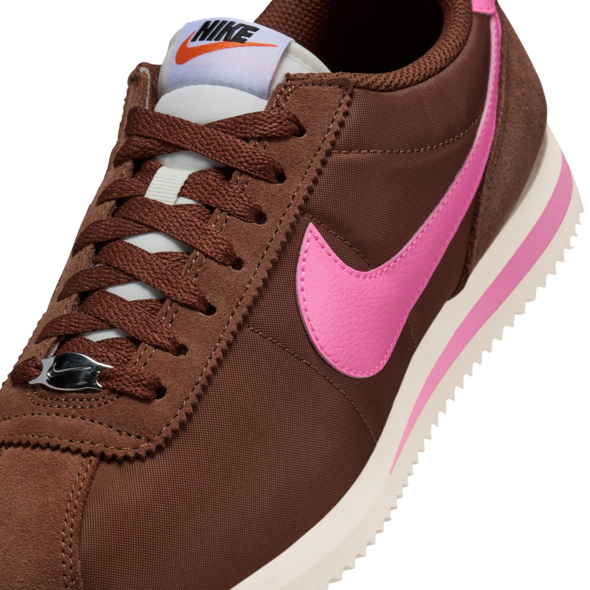 Womens Nike Cortez Textile Fauna Brown/Pink Spell