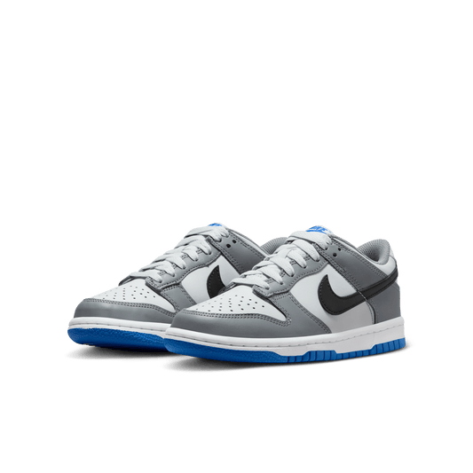 Big Kids Nike Dunk Low Cool Grey Light Photo Blue