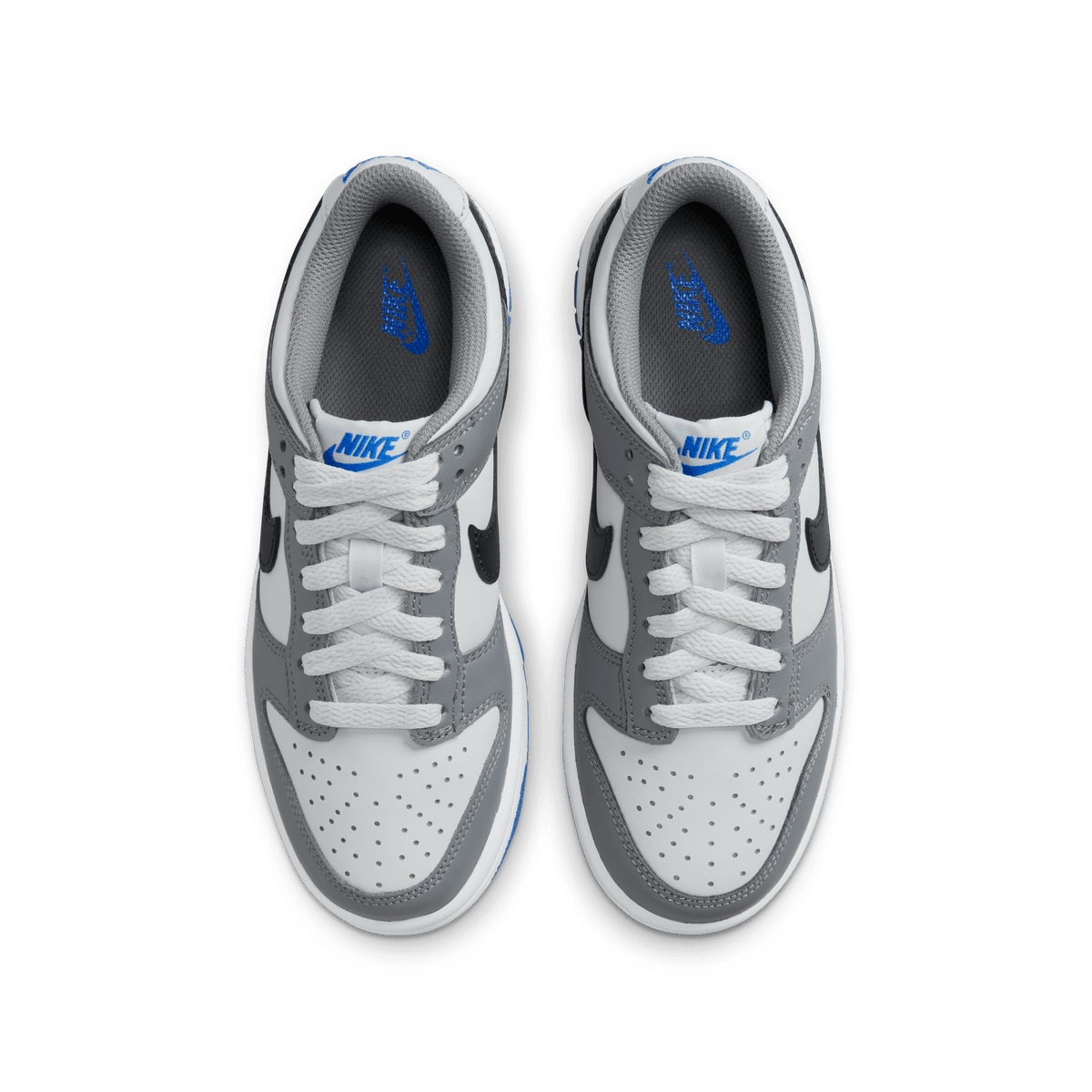Big Kids Nike Dunk Low Cool Grey Light Photo Blue