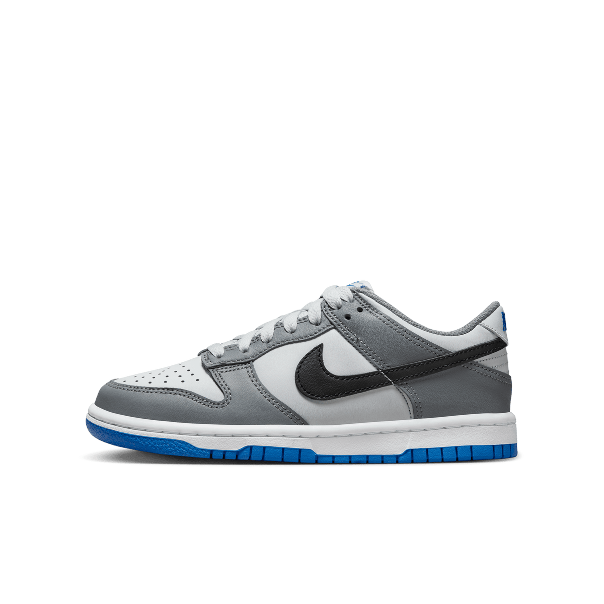 Big Kids Nike Dunk Low Cool Grey Light Photo Blue