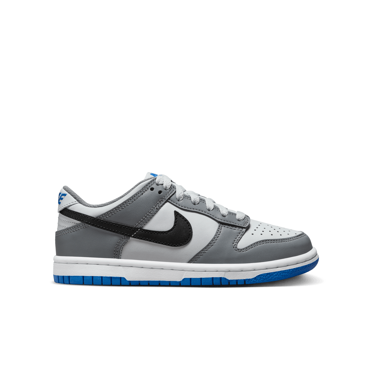 Big Kids Nike Dunk Low Cool Grey Light Photo Blue