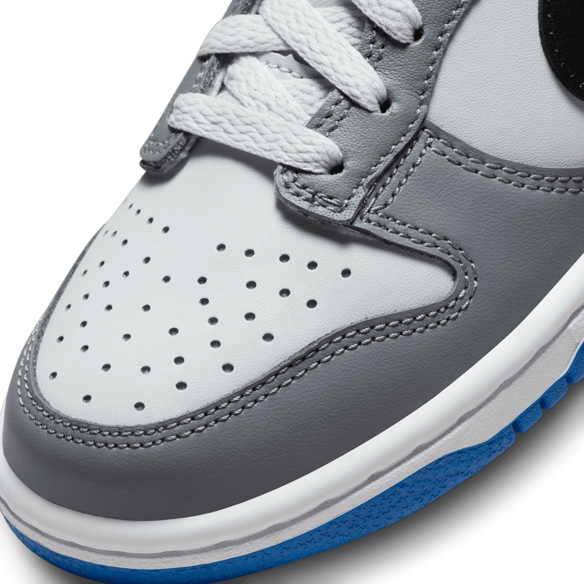 Big Kids Nike Dunk Low Cool Grey Light Photo Blue