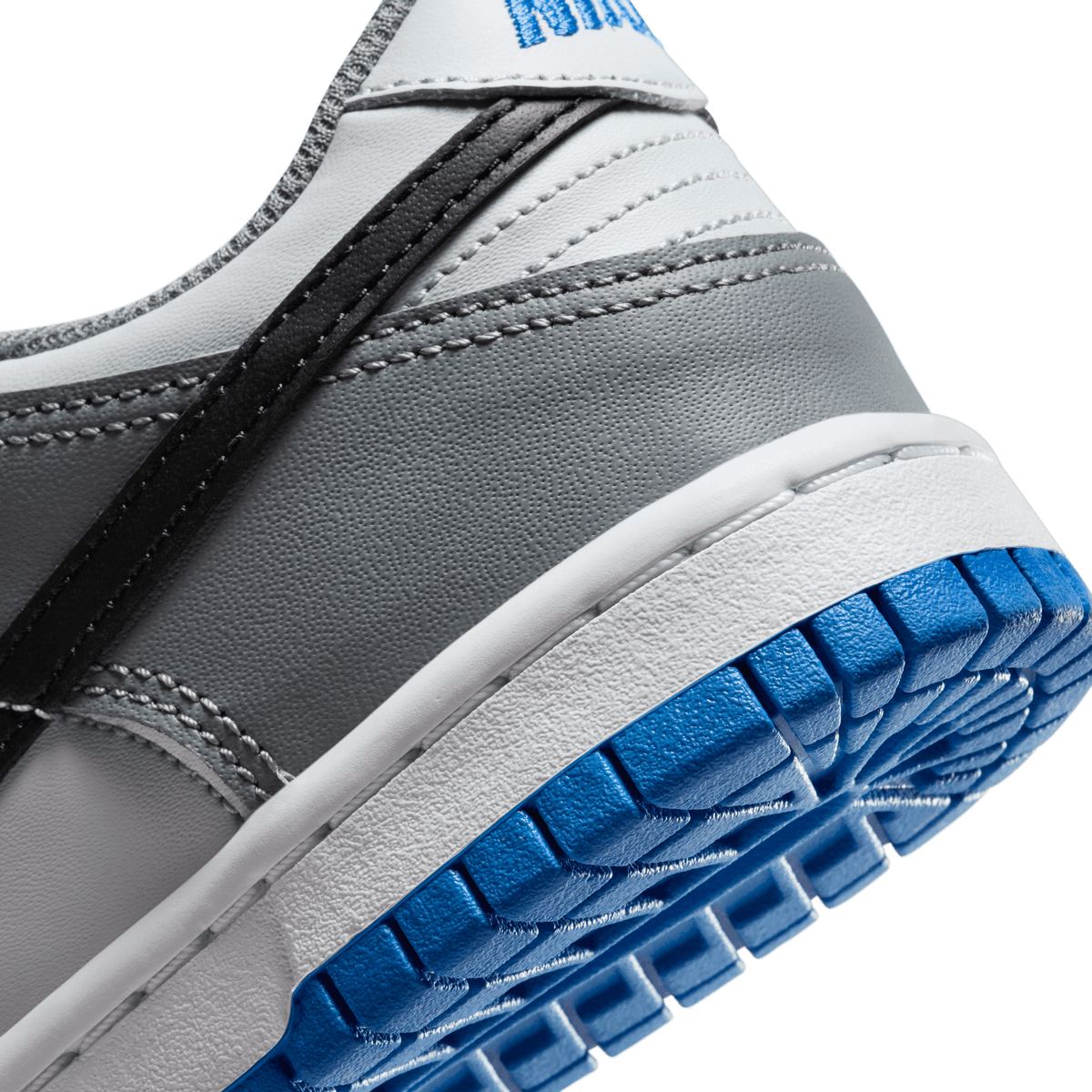 Big Kids Nike Dunk Low Cool Grey Light Photo Blue