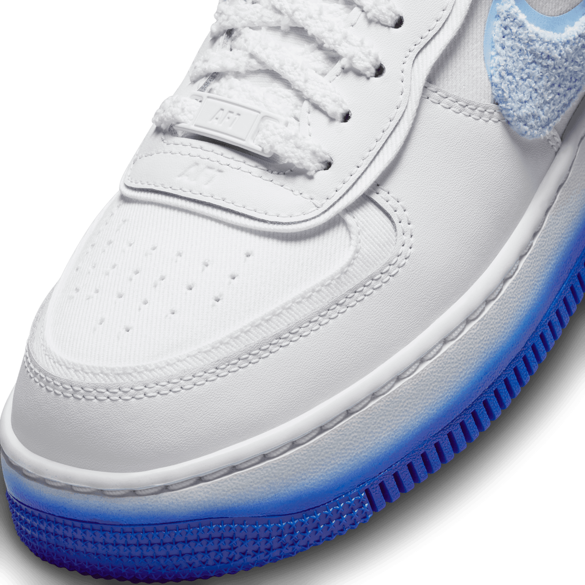 Womens Nike Air Force 1 Shadow Chenille Swoosh Blue Tint