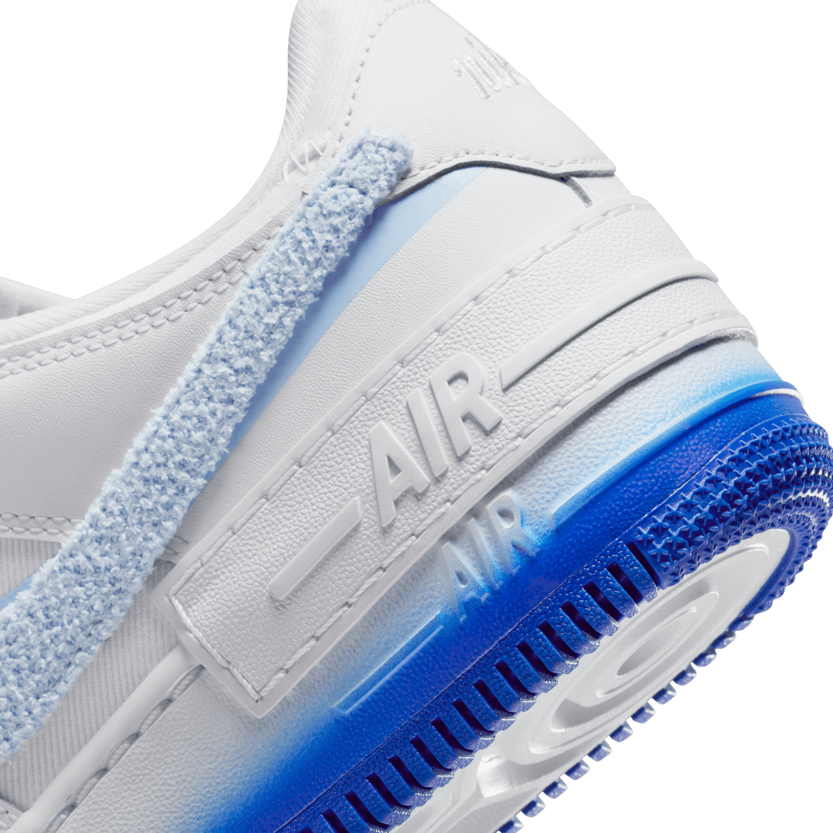 Womens Nike Air Force 1 Shadow Chenille Swoosh Blue Tint