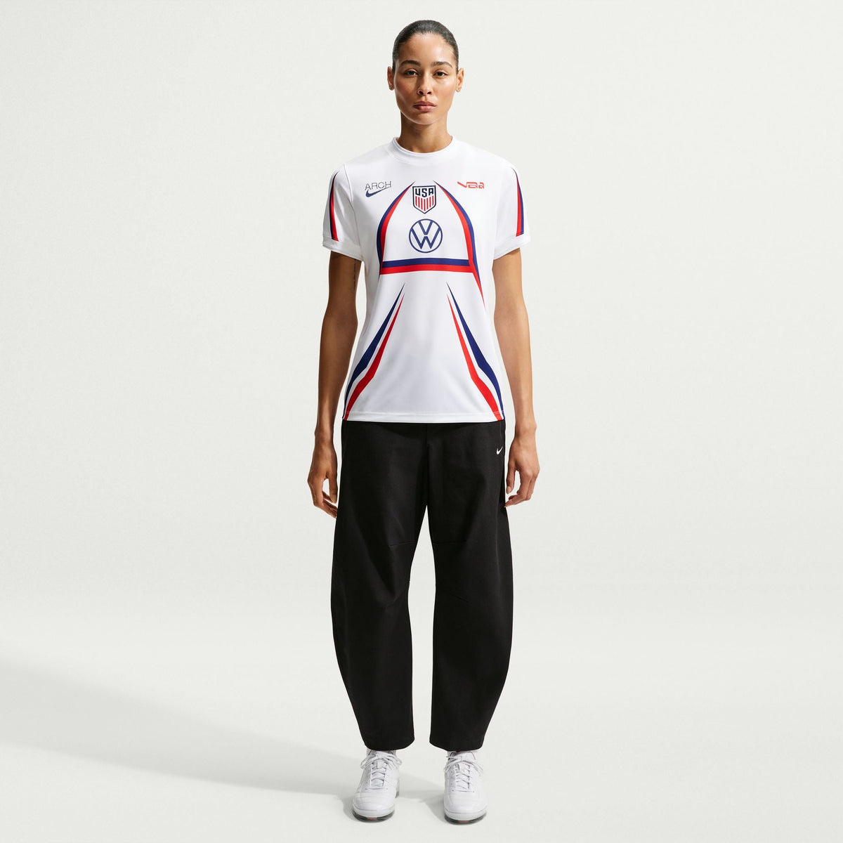 Womens Nike USA x V.A.A. Short-Sleeve Soccer Jersey