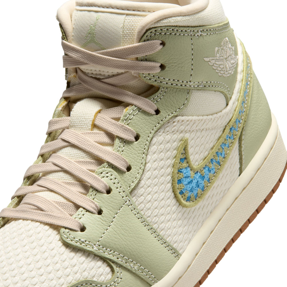 Womens Air Jordan 1 Mid SE Olive Aura