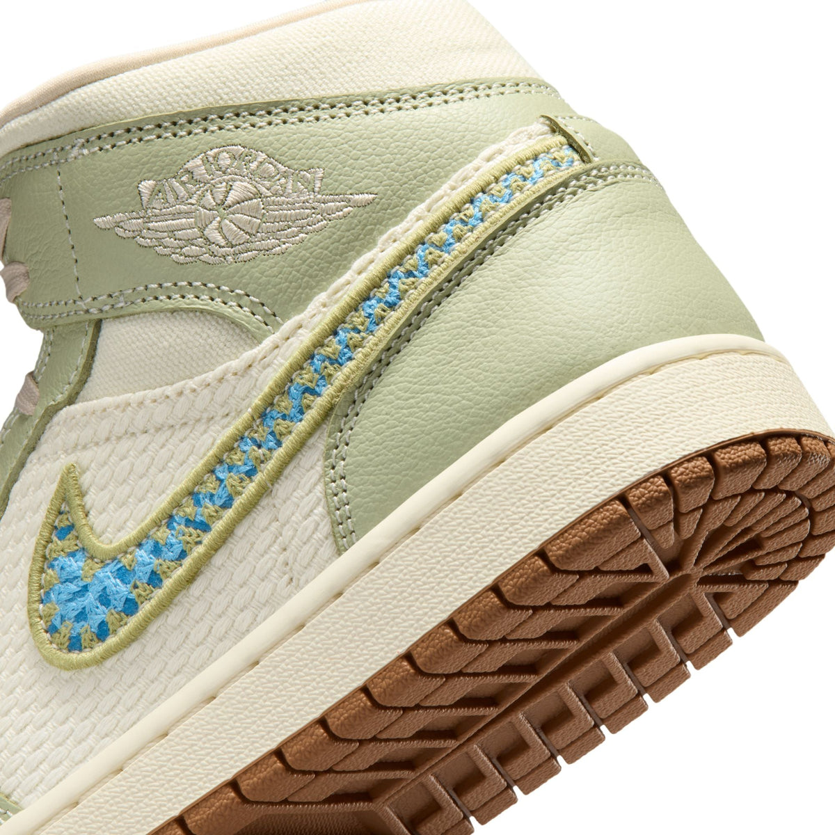 Womens Air Jordan 1 Mid SE Olive Aura