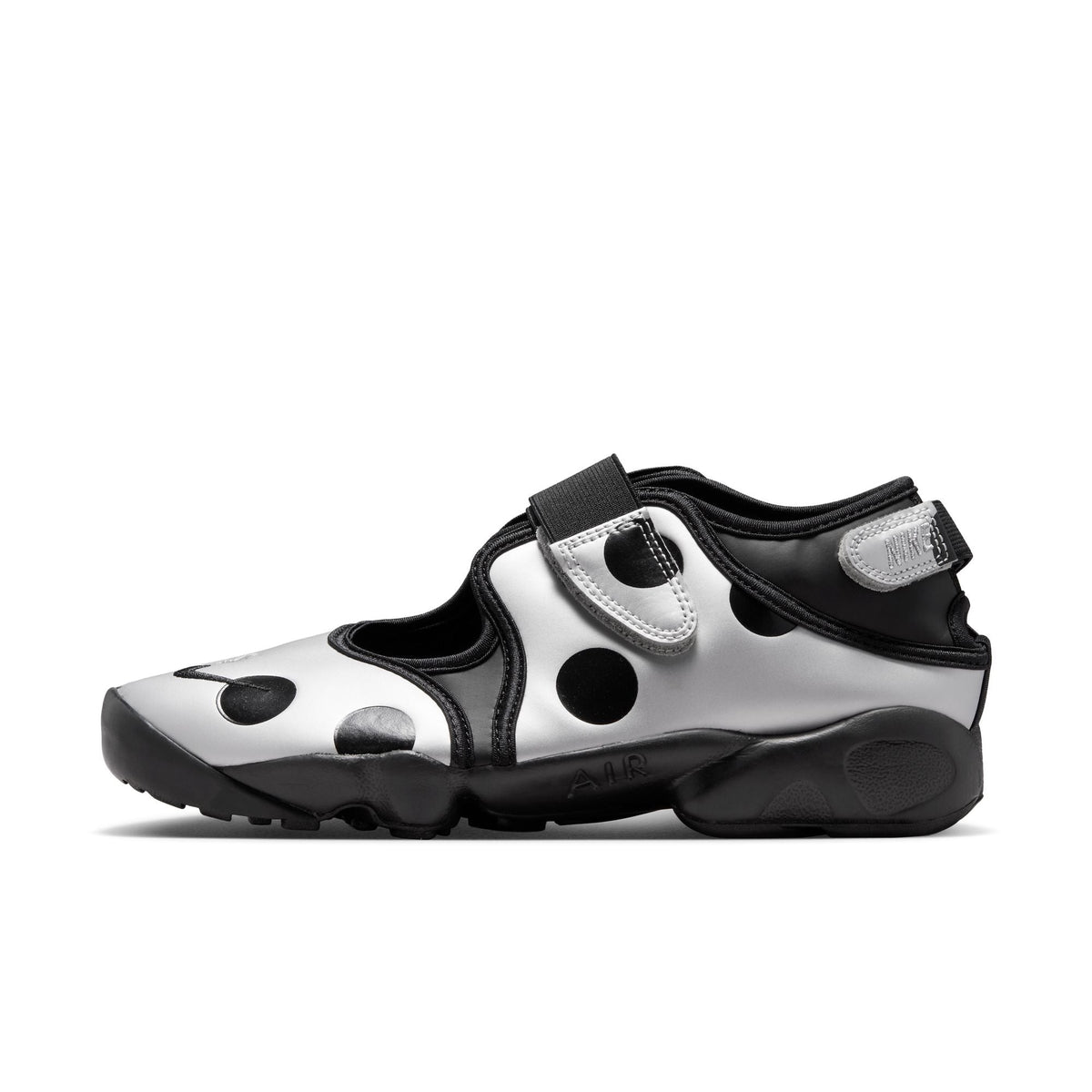 Womens Nike Air Rift Polka Dot Black/Metallic Silver