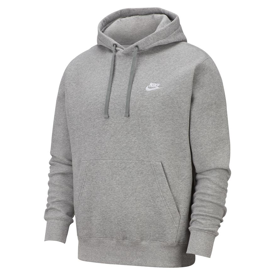 Mens Nike Sportswear Club Fleece Pullover Hoodie DK Grey Heather