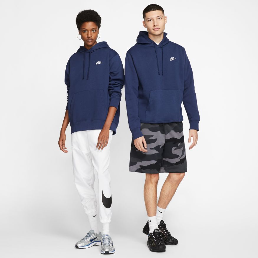 Mens Nike Sportswear Club Fleece Pullover Hoodie Midnight Navy