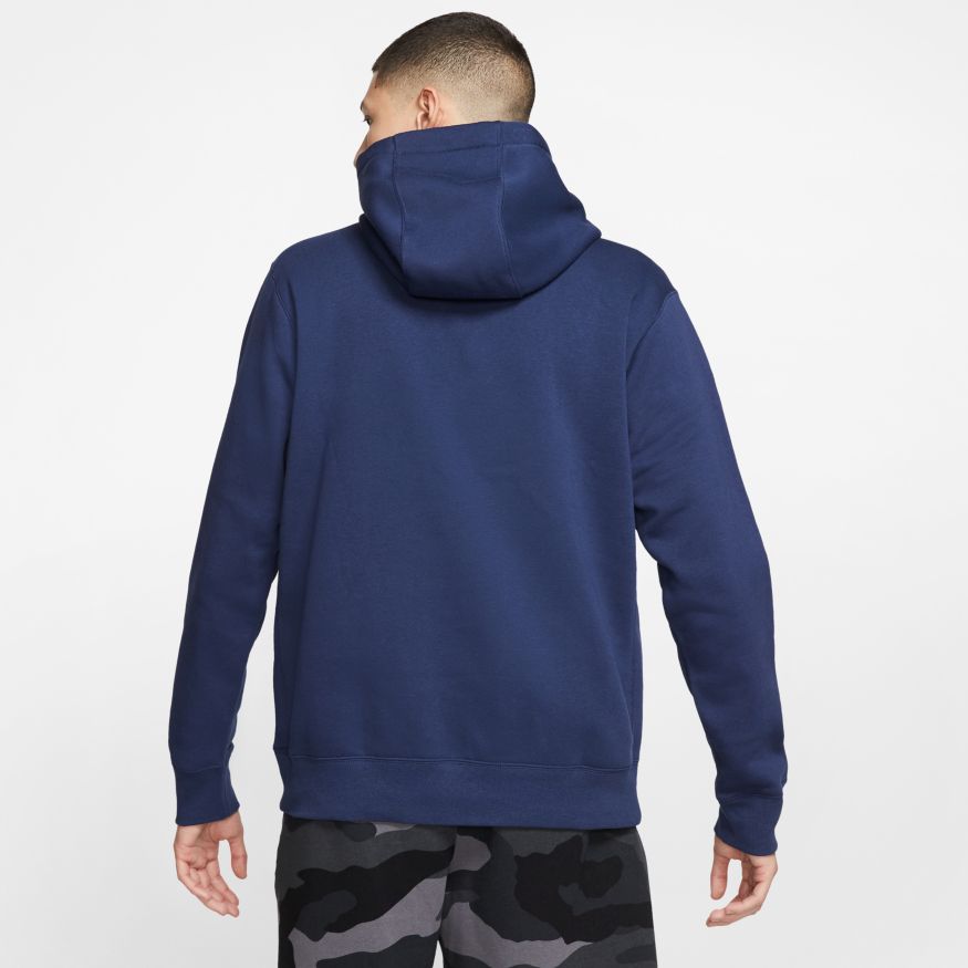Mens Nike Sportswear Club Fleece Pullover Hoodie Midnight Navy