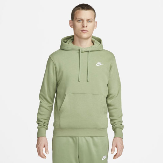 Mens Nike Sportswear Club Fleece Pullover Hoodie Oil Green