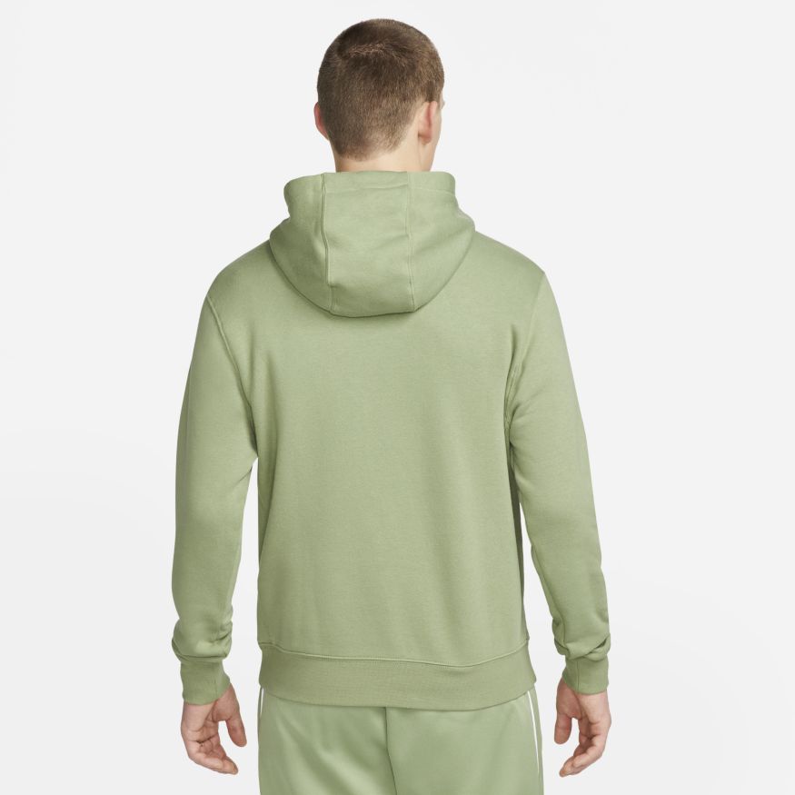 Mens Nike Sportswear Club Fleece Pullover Hoodie Oil Green