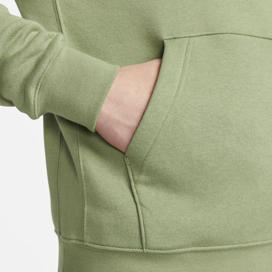 Mens Nike Sportswear Club Fleece Pullover Hoodie Oil Green