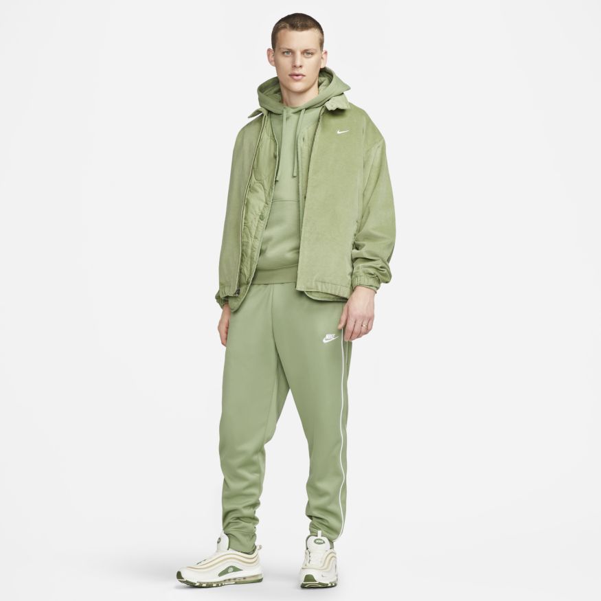 Mens Nike Sportswear Club Fleece Pullover Hoodie Oil Green