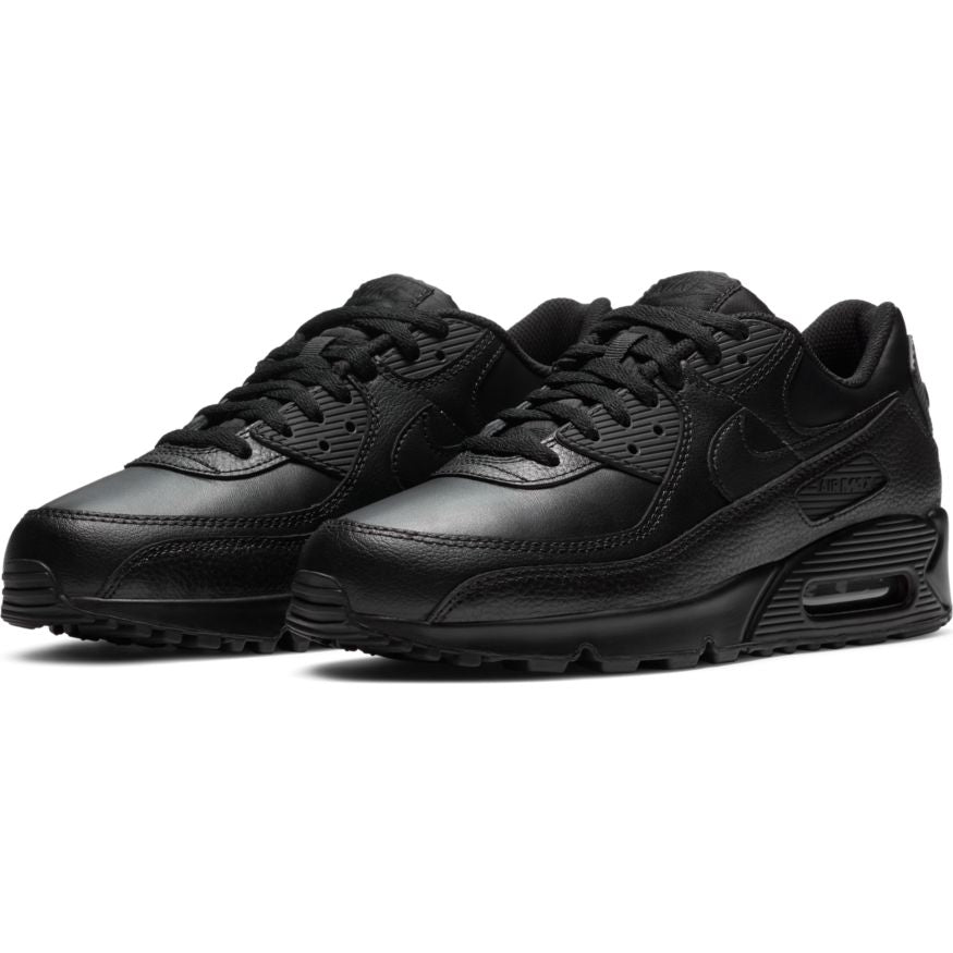 Mens Air Max 90 LTR Leather Triple Black