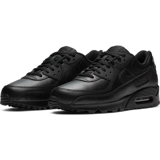 Mens Air Max 90 LTR Leather Triple Black
