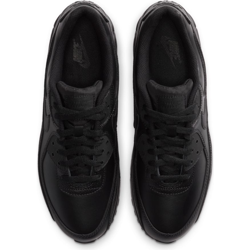 Mens Air Max 90 LTR Leather Triple Black