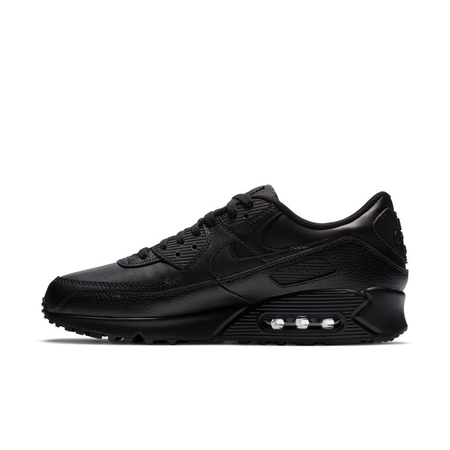 Mens Air Max 90 LTR Leather Triple Black