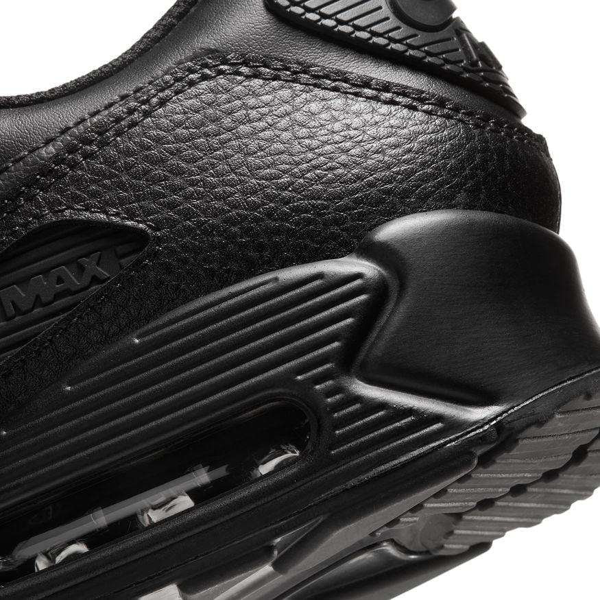 Mens Air Max 90 LTR Leather Triple Black