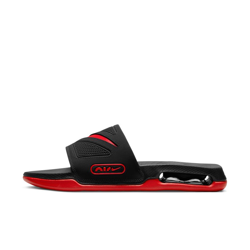 Mens Nike Air Max Cirro Slides Black University Red