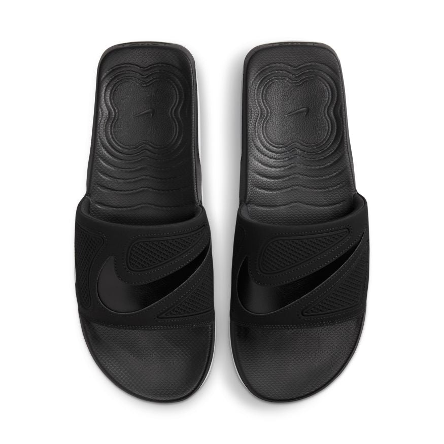 Mens Nike Air Max Cirro Slides Black Metallic Silver
