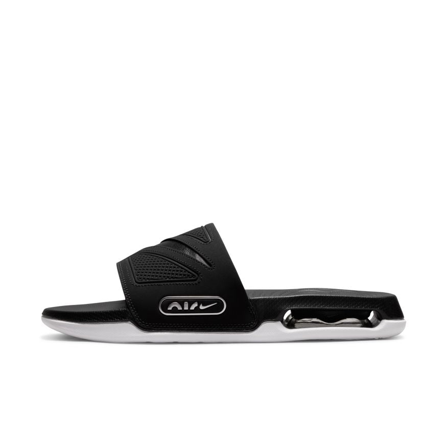 Mens Nike Air Max Cirro Slides Black Metallic Silver