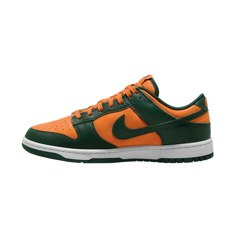 Mens Nike Dunk Low Retro Miami Hurricanes
