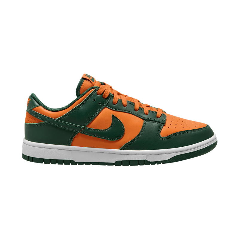 Mens Nike Dunk Low Retro Miami Hurricanes