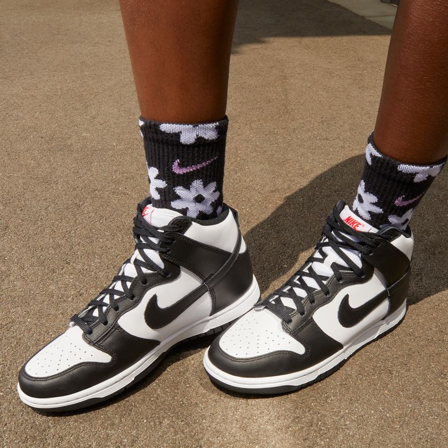 Womens Nike Dunk High Panda