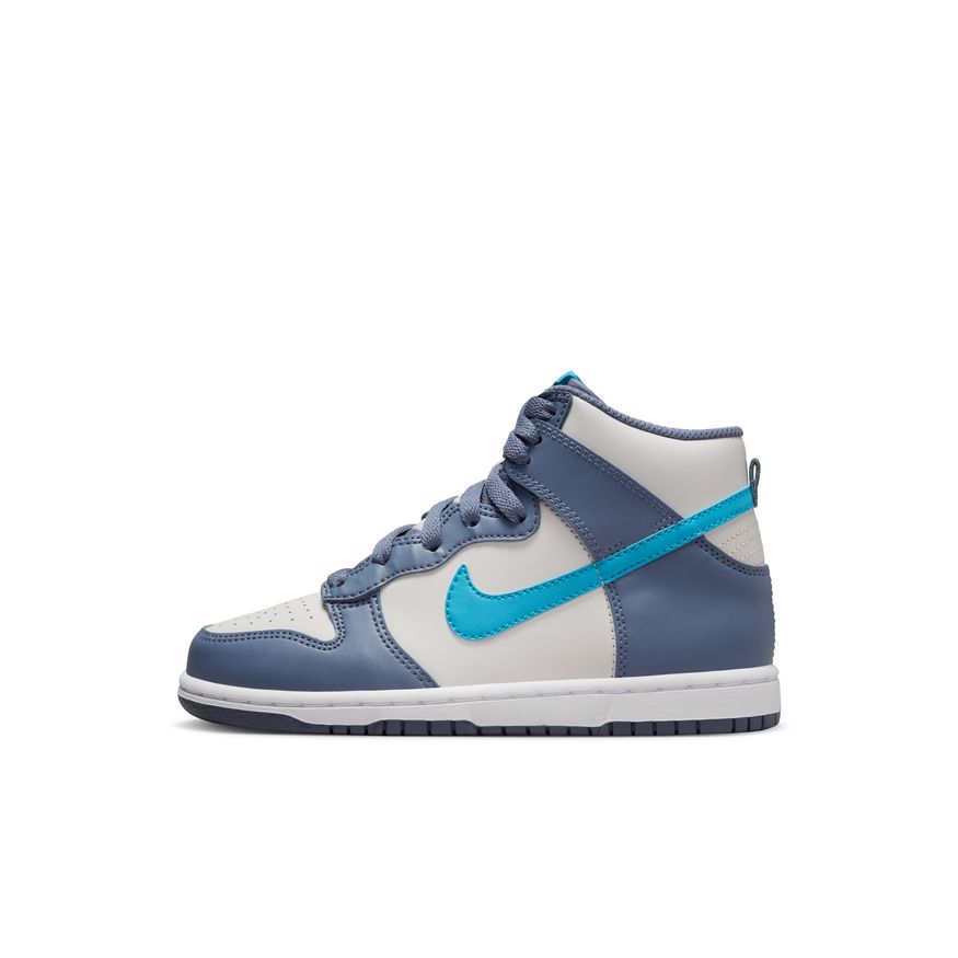 Little Kids Nike Dunk High Light Bone Diffused Blue