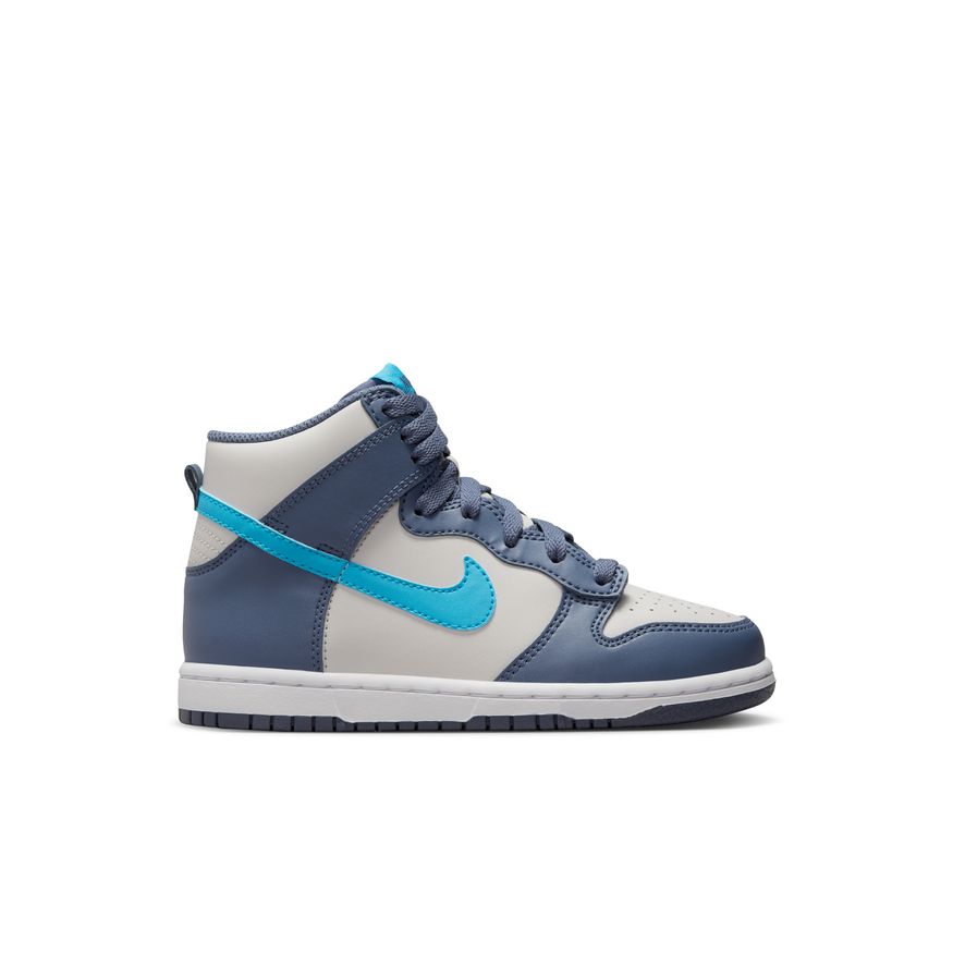Little Kids Nike Dunk High Light Bone Diffused Blue