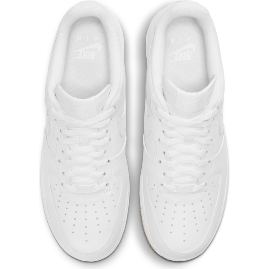 Mens Nike Air Force 1 07 White Gum Light Brown