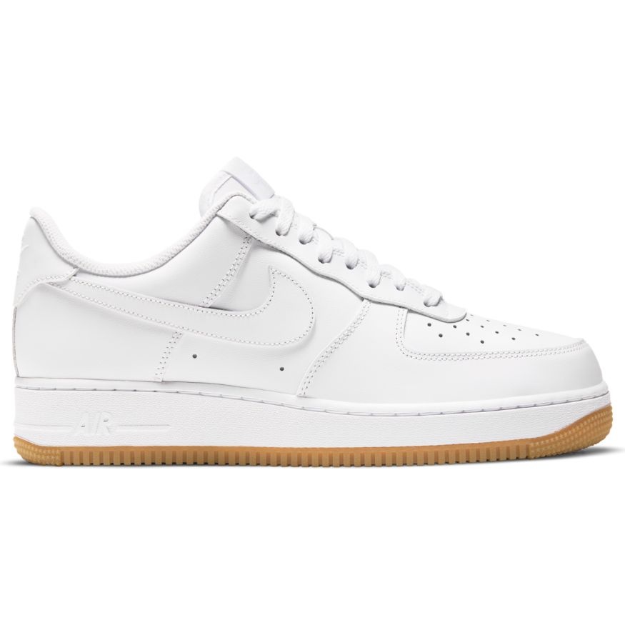 Mens Nike Air Force 1 07 White Gum Light Brown