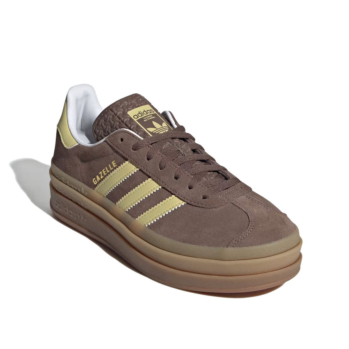 Womens adidas Gazelle Bold Earth Strata/Powder Yellow