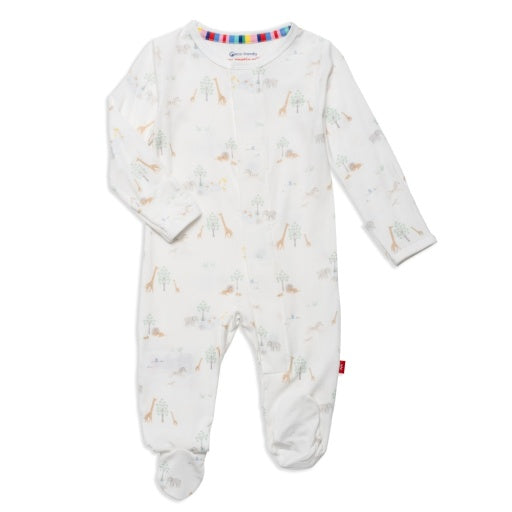 Magnetic Me White Serene Safari Modal Magnetic Parent Favorite Footie